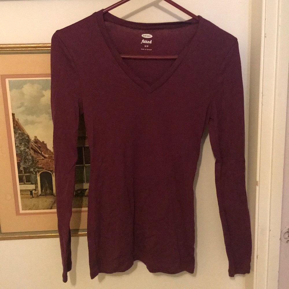 NWOT Maroon fitted tee by Old Navy Sz S